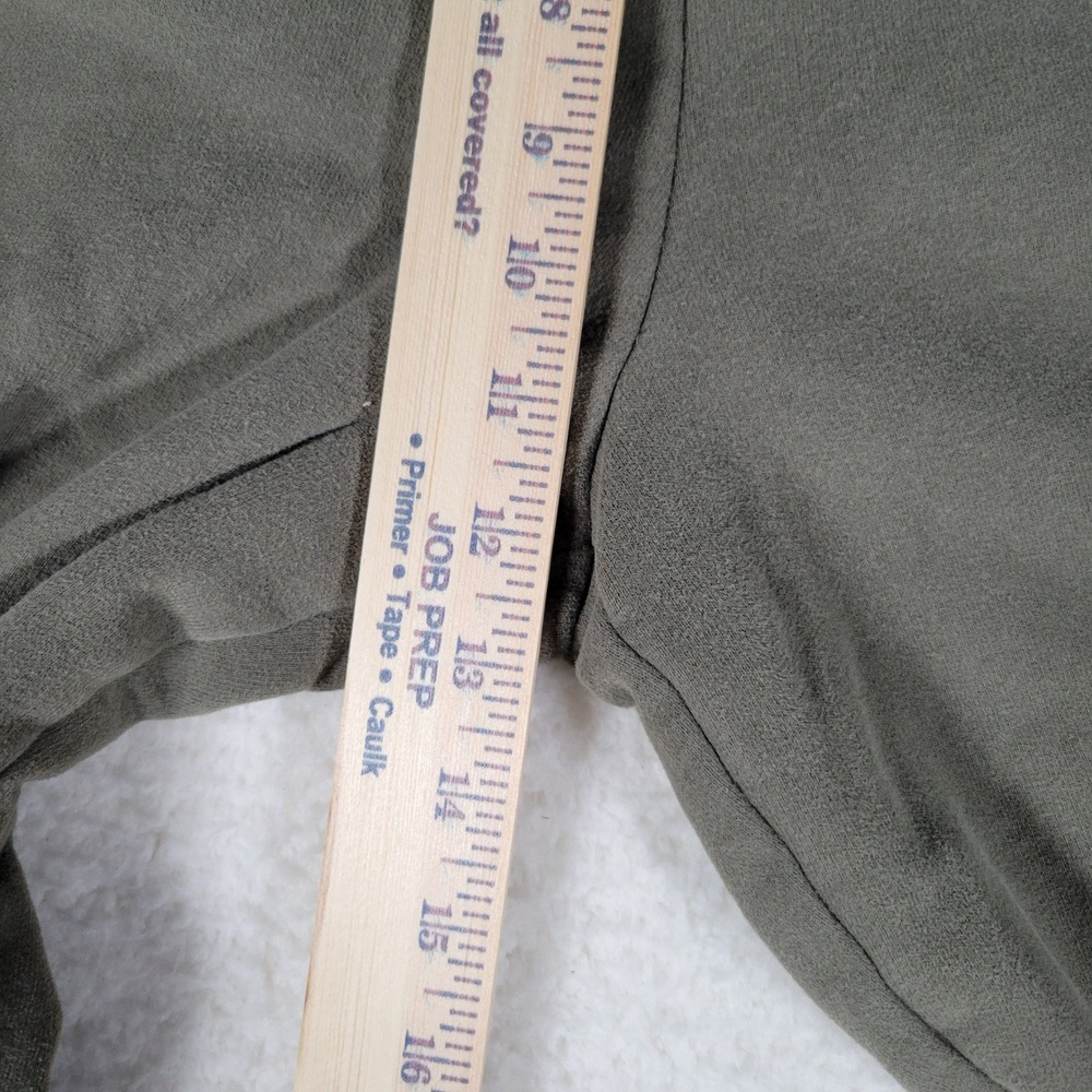 Lands' End Serious Sweats Joggers Womens Size M 10-12 Olive Green Tapered Pants - Picture 3 of 13